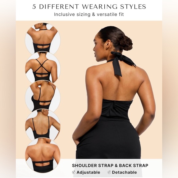 SHAPELLX Strapless Shapewear Deep Plunge Corset Tummy Control Backless Small S - Picture 2 of 8